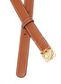 Detail View - Click To Enlarge - LOEWE - 'The Curve' crisscross detail small leather bucket tote