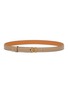 Main View - Click To Enlarge - LOEWE - Anagram Buckle Grain Leather Thin Belt
