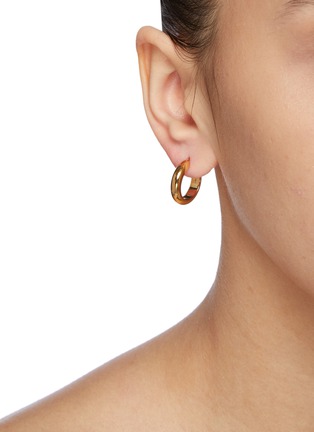 Back View - Click To Enlarge - LOEWE - Asymmetric anagram earrings
