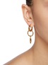 Figure View - Click To Enlarge - LOEWE - Asymmetric anagram earrings