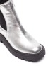 Detail View - Click To Enlarge - SAM EDELMAN - ‘Laguna’ Metallic Leather Chelsea Kids Boots