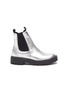 Main View - Click To Enlarge - SAM EDELMAN - ‘Laguna’ Metallic Leather Chelsea Kids Boots