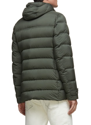 Back View - Click To Enlarge - HERNO - Toggle Closure Hooded Down Parka