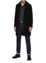 Figure View - Click To Enlarge - HERNO - Fixed Hood Herno-Tech Melton Wool Parka