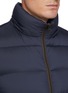 Detail View - Click To Enlarge - HERNO - Detchable Hood Zip Up Nylon Down Vest
