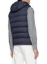 Back View - Click To Enlarge - HERNO - Detchable Hood Zip Up Nylon Down Vest