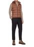Figure View - Click To Enlarge - HERNO - Detchable Hood Zip Up Nylon Down Vest