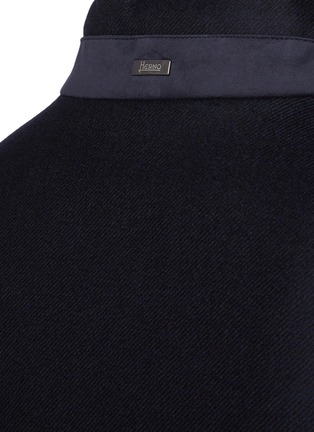  - HERNO - Zipped Stand Collar Cashmere Virgin Wool Blend Vest