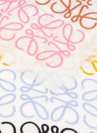 Detail View - Click To Enlarge - LOEWE - Anagram print scarf