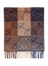 Detail View - Click To Enlarge - LOEWE - Checkerboard Anagram print scarf