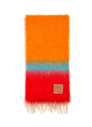 Detail View - Click To Enlarge - LOEWE - Stripes Mohair Scarf