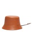 Main View - Click To Enlarge - LOEWE - Anagram Appliqued Nappa Calfskin Leather Bucket Hat