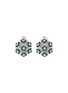 Main View - Click To Enlarge - LANE CRAWFORD VINTAGE ACCESSORIES - Pennino diamanté flower stud earrings