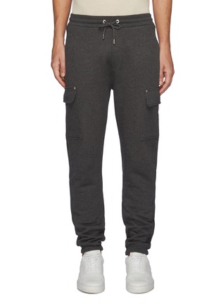 Main View - Click To Enlarge - FRAME - Drawstring Cotton Blend Cargo Jogger Pants