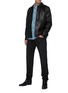 Figure View - Click To Enlarge - FRAME DENIM - Leather Workwear Snap Button Jacket with Patch Pockets
