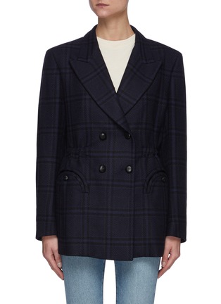 Main View - Click To Enlarge - BLAZÉ MILANO - Lahloo Anyway' Double Breast Check Blazer