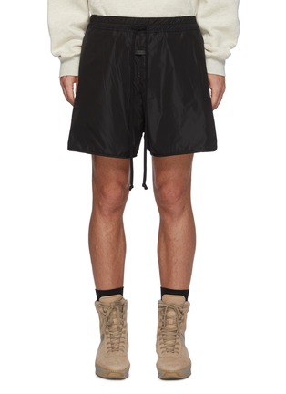 Main View - Click To Enlarge - FEAR OF GOD - Elongated Drawstring Waist Iridescent Twill Shorts