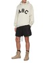 Figure View - Click To Enlarge - FEAR OF GOD - Elongated Drawstring Waist Iridescent Twill Shorts
