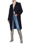 Figure View - Click To Enlarge - BLAZÉ MILANO - First Class' Virgin Wool Blend Trench Coat