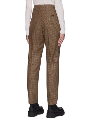 Back View - Click To Enlarge - BLAZÉ MILANO - Joyette Banker' Houndstooth Virgin Wool Tailored Pants