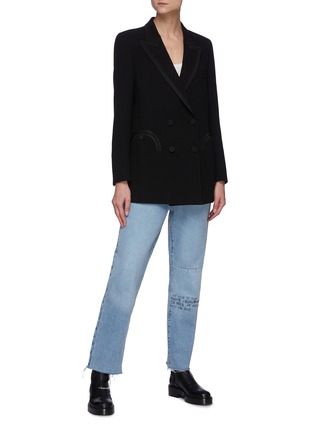 Figure View - Click To Enlarge - BLAZÉ MILANO - Core Resolute' double breasted wool blend blazer