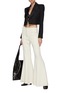 Figure View - Click To Enlarge - KHAITE - Lucille' Single Breasted Tuxedo Wool Twill Cropped Blazer