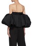 Back View - Click To Enlarge - KHAITE - Katertina' Off Shoulder Puff Sleeved Cotton Poplin Top