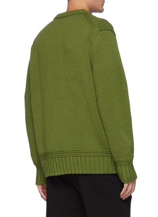 Back View - Click To Enlarge - BURBERRY - 'Tigwell' logo jacquard cashmere blend sweater