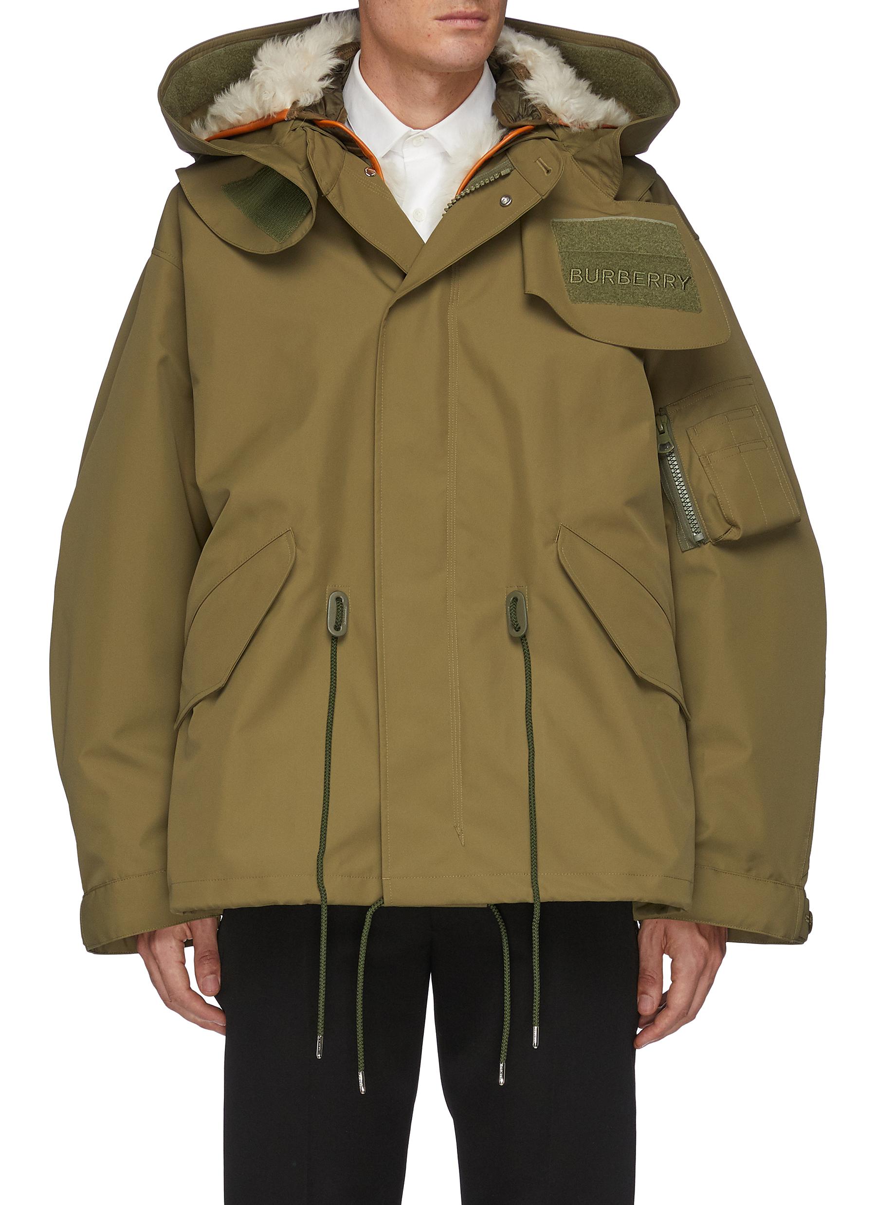 Burberry Merriott' Parka With Deachable Shearling Liner And Hood