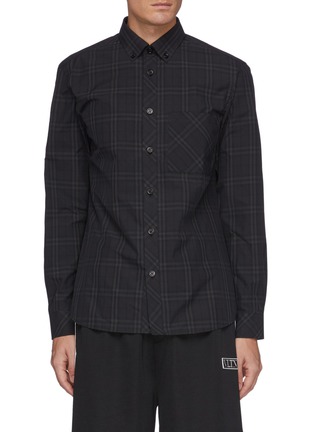 Main View - Click To Enlarge - BURBERRY - Check Cotton Shirt