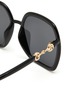 Detail View - Click To Enlarge - GUCCI - Horsebit Detail Acetate Oversized Square Sunglasses