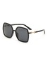 Main View - Click To Enlarge - GUCCI - Horsebit Detail Acetate Oversized Square Sunglasses