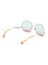 Figure View - Click To Enlarge - GUCCI - Wavy Temple Angular Metal Frame Sunglasses