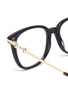 Detail View - Click To Enlarge - GUCCI - Horseshoe Detail Temple Acetate Frame optical glasses