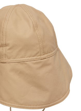 Detail View - Click To Enlarge - JIL SANDER - Strapped Water Repellent Textured and Washed Bucket Hat