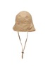 Figure View - Click To Enlarge - JIL SANDER - Strapped Water Repellent Textured and Washed Bucket Hat