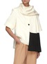 Figure View - Click To Enlarge - JIL SANDER - Contrast Colour Superfine Wool Knit Scarf