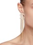 Figure View - Click To Enlarge - VENNA - Dollar sign chain fringe drop earrings