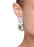 Figure View - Click To Enlarge - VENNA - Brush stroke strass embellished drop earrings