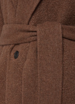  - THE ROW - Ake' Belted Shawl Collar Cashmere Virgin Wool Blend Single Breasted Coat