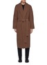 Main View - Click To Enlarge - THE ROW - Ake' Belted Shawl Collar Cashmere Virgin Wool Blend Single Breasted Coat