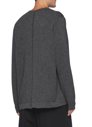 Back View - Click To Enlarge - THE ROW - Diatton' Cashmere Long Sleeved Crewneck Sweater