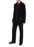 Figure View - Click To Enlarge - THE ROW - Delfino' Double Breasted Ribbed Cashmere Merino Wool Blend Knit Blazer