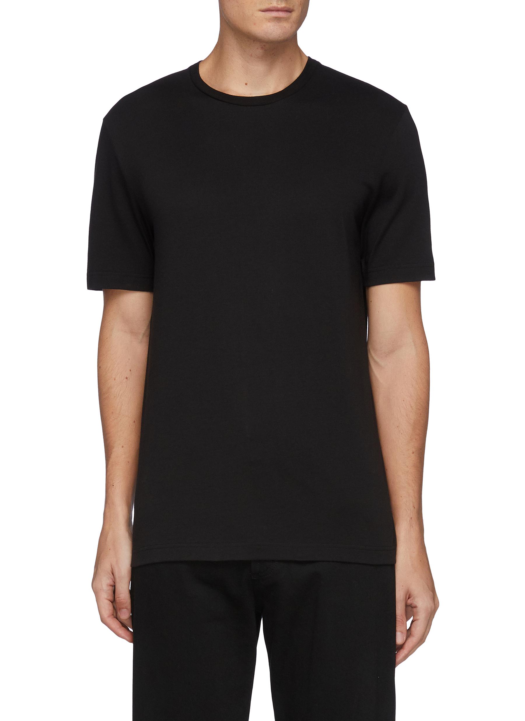 The Row Luke Supima Cotton-jersey T-shirt In Black,black