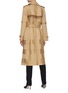 Back View - Click To Enlarge - BURBERRY - Duo-tonal Checked Cotton Trench Coat