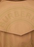  - BURBERRY - Circular Back Logo Print Cotton Trench Coat