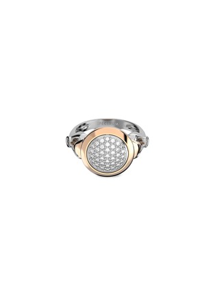 Main View - Click To Enlarge - SPECTRUM - Diamond Orbit' platinum 18k rose gold ring