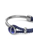 Detail View - Click To Enlarge - SPECTRUM - Orbit' Neptune diamond lapis lazuli platinum leather bracelet