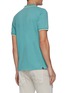 DENHAM - 'Regency' Logo Patch Contrast Stripe Edge Cotton Polo Shirt