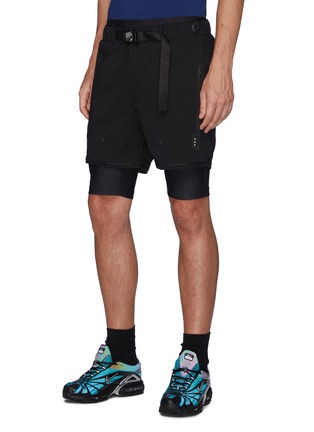 Detail View - Click To Enlarge - NIKELAB - x MMW Rollercoaster Belt Three in One shorts and Utility Pants